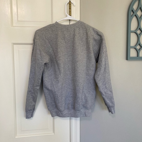 Gildan Heavy Blend Gray Sweatshirt - Picture 2 of 3